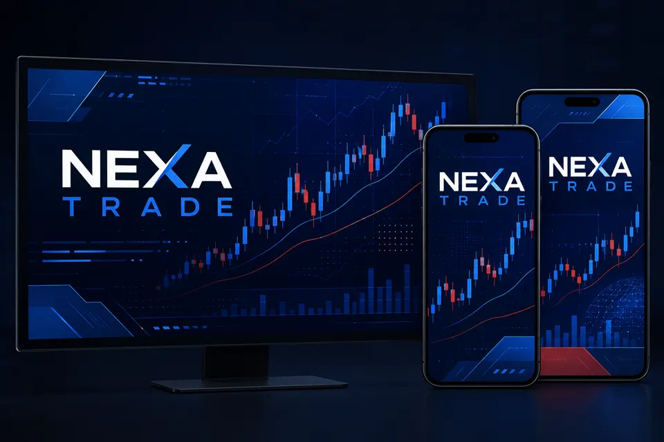 Bannière digitale pour une entreprise de trading de cryptomonnaies