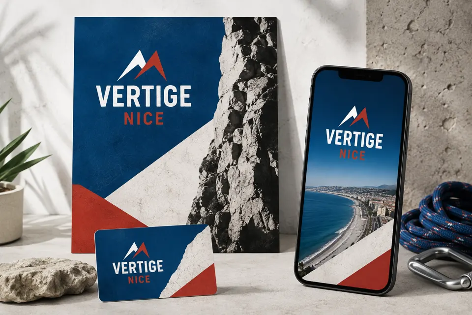 Affiche et identité pour un club d’escalade à Nice