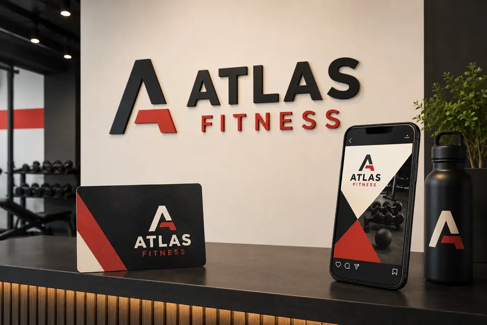 Identité et communication pour une salle de sport fitness